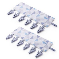 可摺疊晾衣夾子 白色, 2個