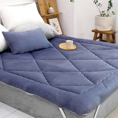 Beaumonde The New Soul 超細纖維固定束帶床墊, 海軍藍