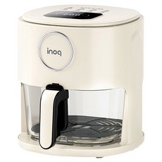 inoq 電子式玻璃氣炸鍋 4.5L, IA-AF1500, 象牙白