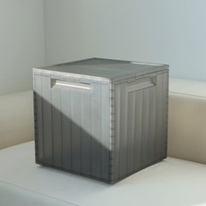 Promade Tools 可層層堆疊使用的半透明收納箱 Tet, 1個, 雲朵黑