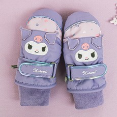 成昌 女童用 庫洛米 甜點立體 滑雪 拇指手套 50214