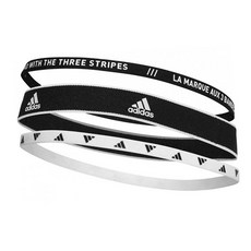 adidas 愛迪達 LOGO印花髮帶 GM4529 3款, 黑+白