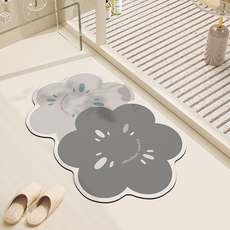 Lehome 可水洗防滑花朵珪藻土地墊 40 x 60 cm, C