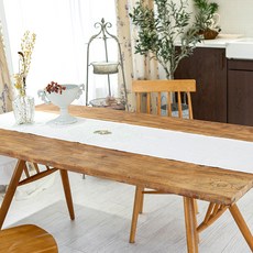 CASAEL Marshall 桌旗, 白色, 1個, 2人座(150 x 30 cm)