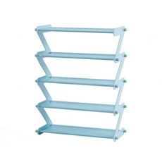 Pop Minds 折疊窄空間鞋架室內鞋架 5 步藍色, 藍色, 1個