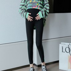 형광 배색 사이드라인 출산웨어 임산부 레깅스