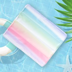 반려동물 지앤와이 방수 아이스 젤 쿨매트 사각, 무지개, 1개