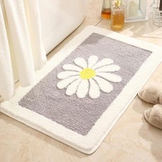 지앤와이 데이지 욕실 논슬립 발매트, 그레이