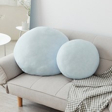 PEACHY LIFE 完美主義 QQ麻糬涼感抱枕, 藍色