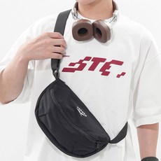 MEICHEL Karon扣環背帶斜背包 10785, 黑色