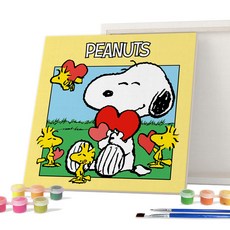 iLovePainting 花生 DIY PAINTING 25 x 25 cm, 史努比 Love To You