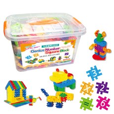 Daeyun Toys天才數字方形積木 360入, 單色