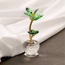 晨香水晶花飾 CF-01, 綠色