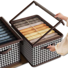 스카위즈 패턴 수납 박스, 체크, 1개