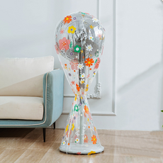 Likezone 簡潔風扇收納安全網罩 向日葵長款, 1個, 1入