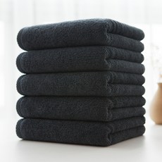 Moohan Towel 飯店毛巾 190g, 深灰色, 5個