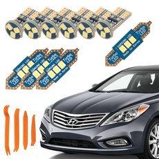 CARTEM 車用 Luna LED 室內燈+拆卸工具 全套組, 現代 Grandeur HG 2011年1月~2014年5月, 1套