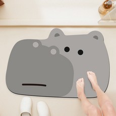 다다랜드 동물친구들 규조토 발매트, 하마