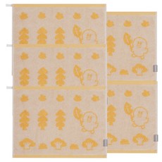 Line Friends 森林紗手巾 70g, 5個, 黃色