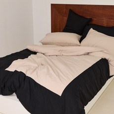 이씨라메종 본느윗프레임 이불커버, 샌드블랙