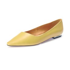 엘칸토 여성용 인텐스 양가죽 언발란스 탑 라인 플랫슈즈 1cm LCWD09S138