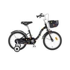 레스포 삼천리자전거 하이킥 어린이자전거 40.64cm + 조립쿠폰 세트, 블랙, 108cm, 1개