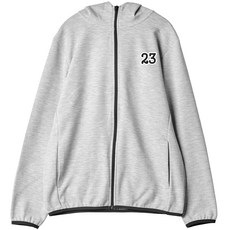 Montimon 男款 23 印花線條連帽拉鍊外套