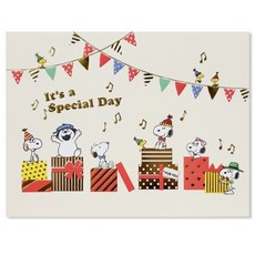 Hallmark 史努比立體生日祝賀卡 816520, 混色, 1個