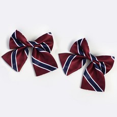 女童斜紋蝴蝶結領帶 2入