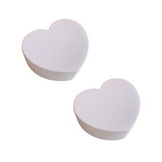 便利簡約多用途桌面愛心收納盒, 2個