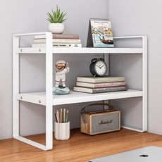 Lala工房書桌收納整理書桌置物架, 第二階段, 白色