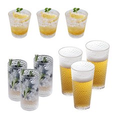 岩石透明圖案水點3p+米色3p+高球L套組, 1組