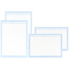 b fancy 基本款筆記本 B5 格子 2入+橫書格子 2入, 淡藍色, 1套