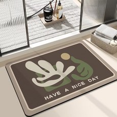 WeTheHome 美好的一天 花朵地墊, 咖啡色