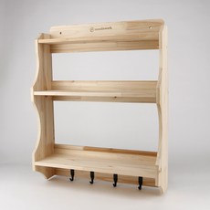 무디스워크 원목 멜로디 벽선반, 내추럴