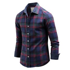 DAKUANG 男士 BEAMS 格紋長袖刷毛襯衫 C11D14_sp2385