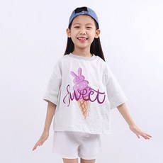 ORANGEDAMOM 女童冰淇淋短袖T恤