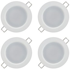 루체 LED 다운라이트 7.5cm, 화이트+전구색, 4개