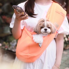 AMYLOVESPET 寵物外出肩背袋, 霓虹橙, 1組