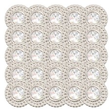 注塑 珍珠 寶石 開襟衫 針織 鈕扣 松果寶石 11.5mm, 25個, 鎳