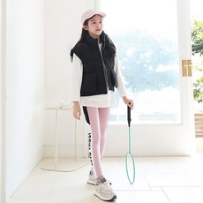 제이키즈 여아용 이코볼드 배색 레깅스 J6335