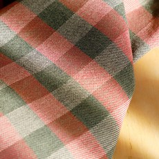 Cheonpam 20支紗 諾埃爾聖誕格紋布料, 綠色 + 紅色(1298), 1個