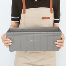 MORIANN Luba 底吸式塑膠花盆 3513, 灰色, 1個