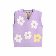 CURLYSUE 女童花朵印花針織背心 C221VEG01P