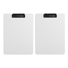 동아피엠에스 세로형 두꺼운 벽걸이 클립보드 31.5 x 22.5 cm A4, 화이트, 2개