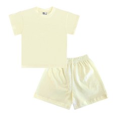 키즈크루 아동용 통기성 무지 반팔 + 반바지 세트