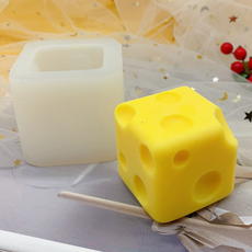 비누 만들기 석고방향제 캔들 실리콘 몰드, 치즈모양