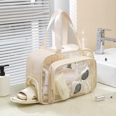 American Road 透明防水健身瑜珈運動托特包 HR2355, 1個, 米色