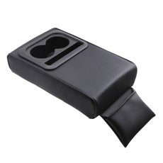 Daily Friends 車用收納型扶手墊, 黑色, 1個