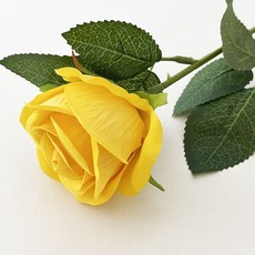 쇼핑153 조화 벨벳 인테리어 장미, 08 옐로우, 10개